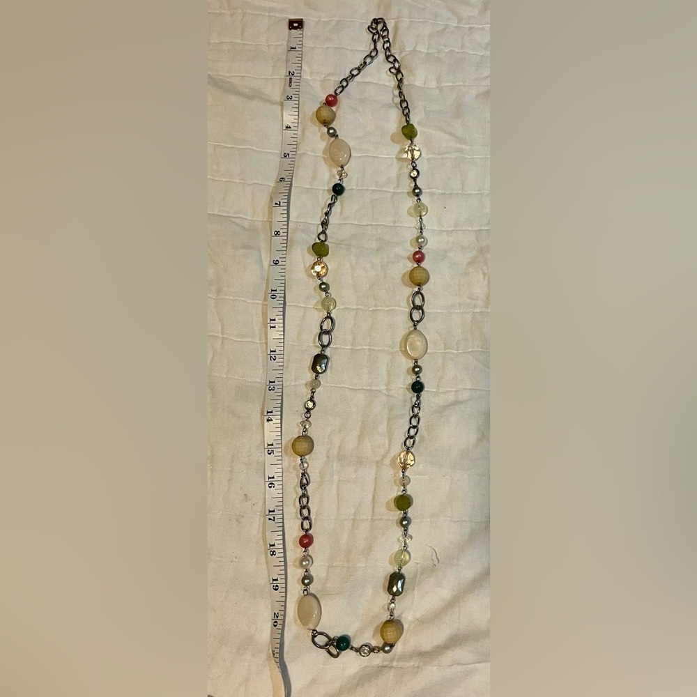 Elegant Multi-Color Beaded Necklace